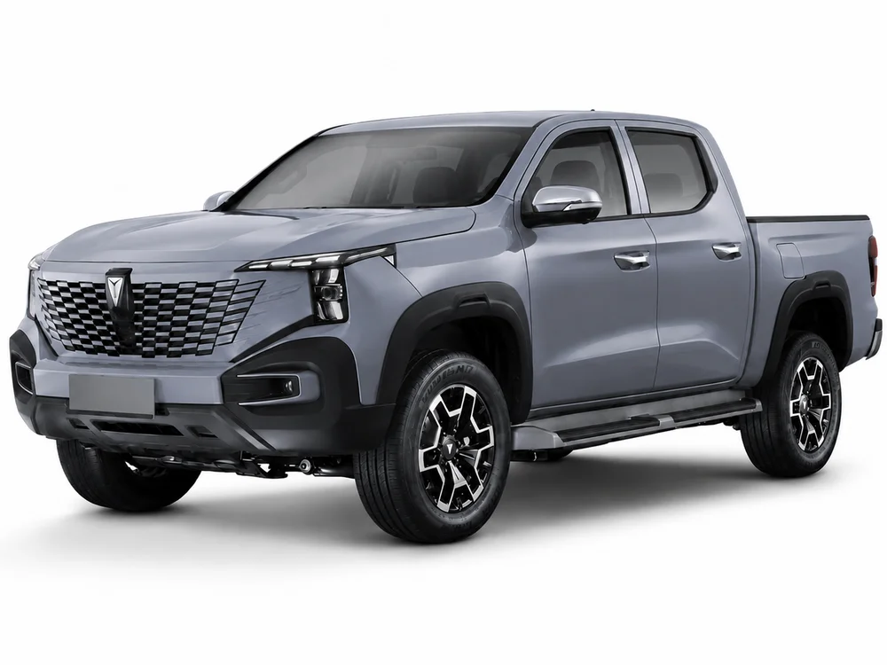 Changan Nevo Hunter REEV double-cab pickup, front three-quarter view (photo: Changan)